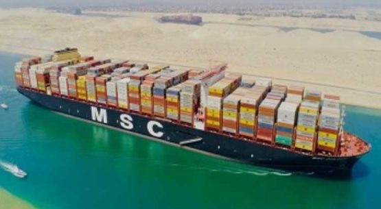 World’s Largest Container Ship Transits Suez Canal